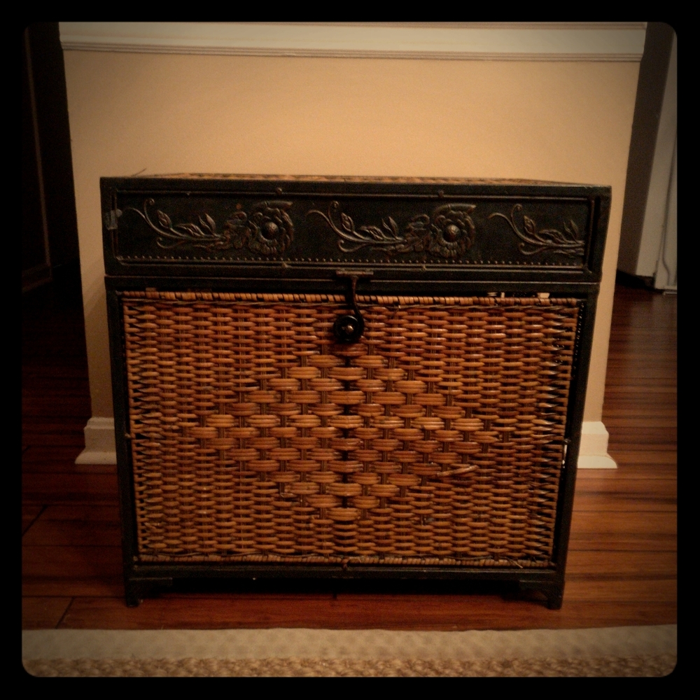 Vintage Wicker Chest
